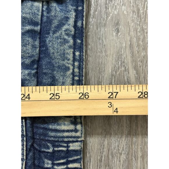 Vintage M.Julian America Full Zip Denim Bomber Jacket Pockets Y2K - Men’s Large - Picture 11 of 13